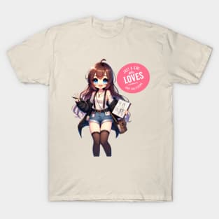 Just A Girl Who Loves Anime and Sketching - Artistic Soul Tee T-Shirt